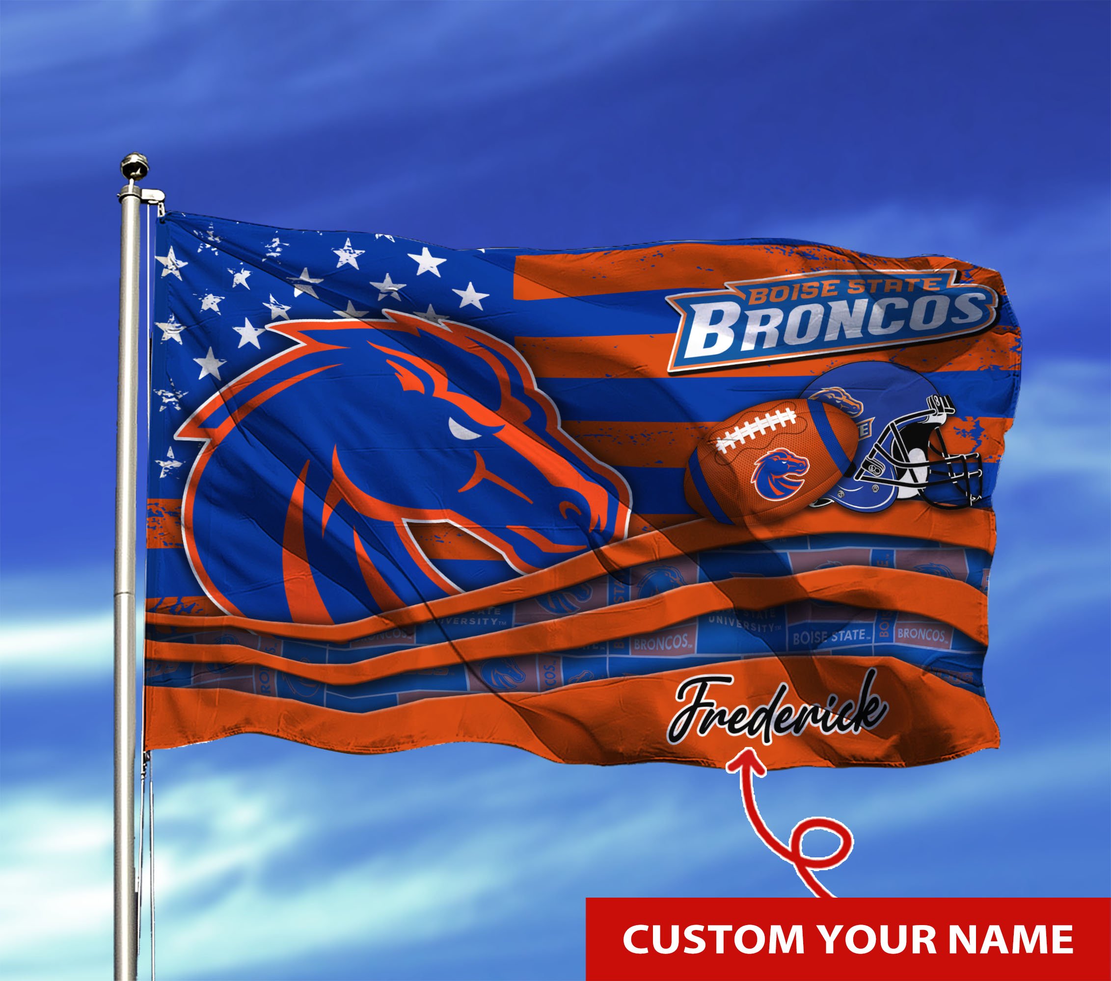 Boise State Broncos Custom Flag3x5ft For This Season TU26897